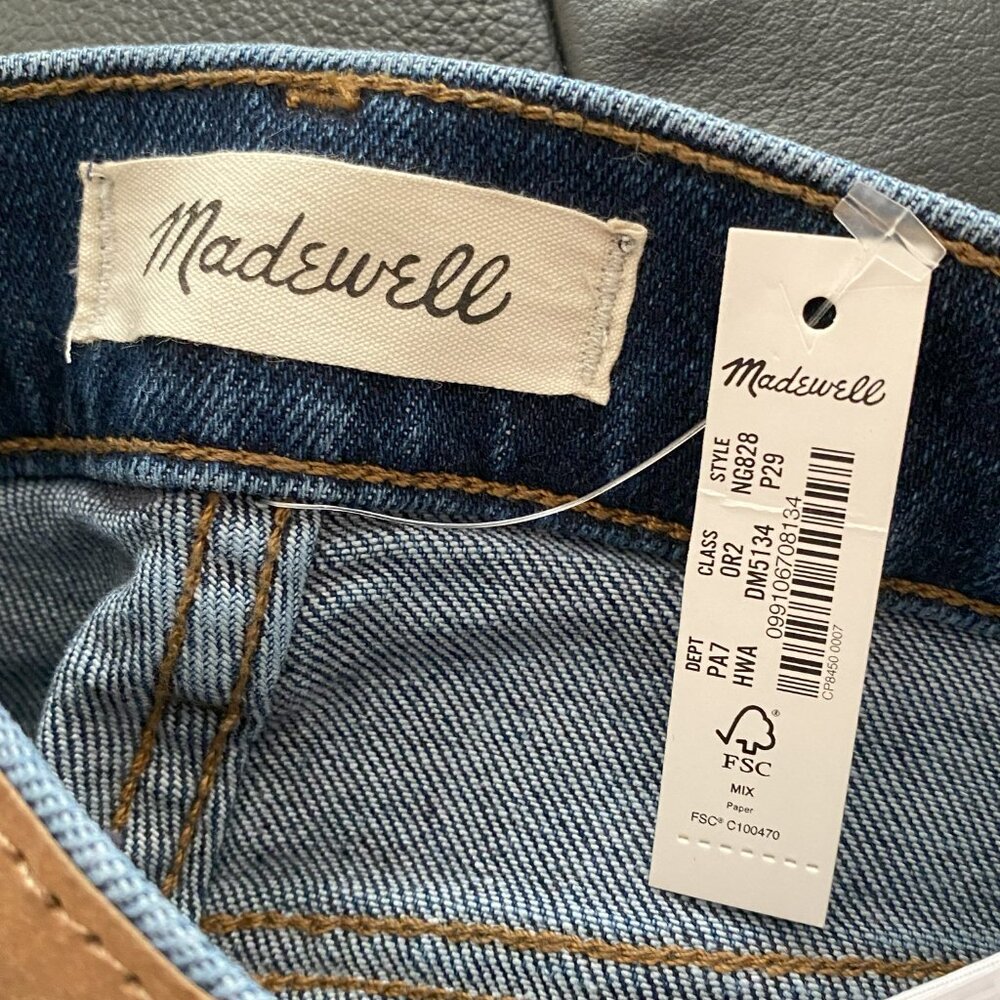 NWT Madewell The Momjean in Hoover Wash - Picture 10 of 15
